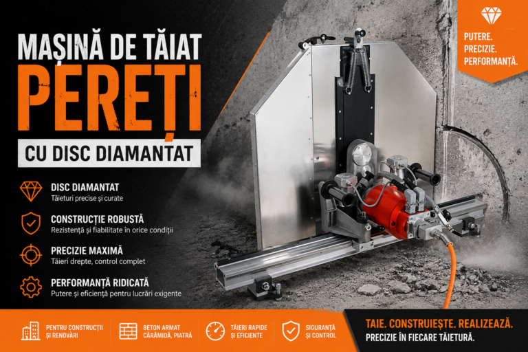 Cum alegi mașina de tăiat pereți cu disc diamantat- ghid complet pentru lucrări profesionale